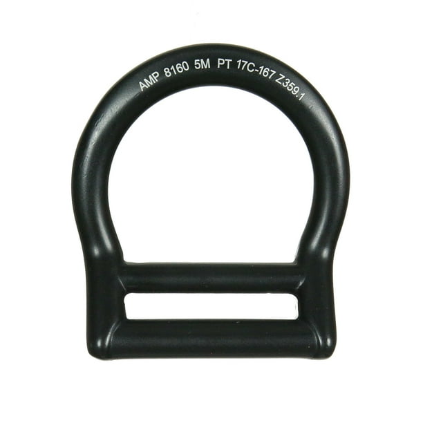 Fusion Climb Bent Aluminum Slotted Light Weight D-Ring for 1 3//4 Webbing Black 10-Pack